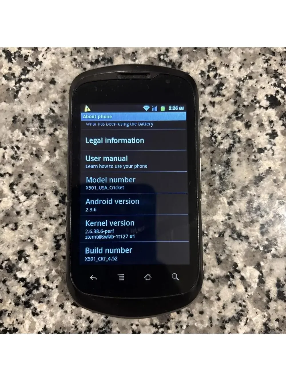 Cricket Groove X501 1GB Black Muve Music Cell Phone Very Good Used Very Rare